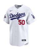 Men's Los Angeles Dodgers Mookie Betts Nike White 2024 World Series Champions Home Limited Player Jersey