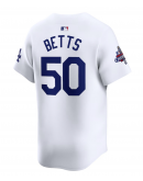 Men's Los Angeles Dodgers Mookie Betts Nike White 2024 World Series Champions Home Limited Player Jersey