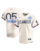 Men's Los Angeles Dodgers Freddie Freeman Nike Cream 2024 World Series Champions City Connect Limited Player Jersey