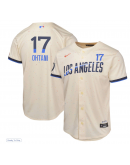 Youth Los Angeles Dodgers Shohei Ohtani Nike Cream 2024 City Connect Limited Player Jersey