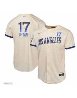 Youth Los Angeles Dodgers Shohei Ohtani Nike Cream 2024 City Connect Limited Player Jersey