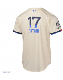 Youth Los Angeles Dodgers Shohei Ohtani Nike Cream 2024 City Connect Limited Player Jersey