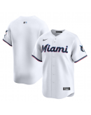 Men's Miami Marlins Nike White Home Limited Jersey