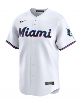 Men's Miami Marlins Nike White Home Limited Jersey