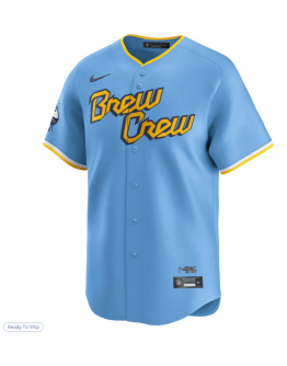 Men's Milwaukee Brewers Nike Powder Blue City Connect Limited Jersey