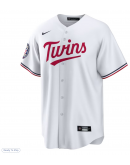 Men's Minnesota Twins Joe Mauer Nike White 2024 Baseball Hall of Fame Home Replica Player Jersey