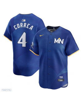 Men's Minnesota Twins Carlos Correa Nike Royal 2024 City Connect Limited Jersey