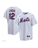 Men's New York Mets Francisco Lindor Nike White Home Replica Player Jersey