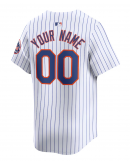 Men's New York Mets Nike White Home Limited Custom Jersey