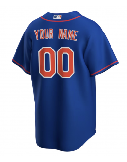 Men's New York Mets Nike Royal Alternate Replica Custom Jersey