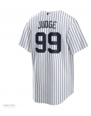 Men's New York Yankees Aaron Judge Nike White Home Replica Player Name Jersey