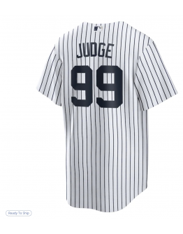 Men's New York Yankees Aaron Judge Nike White Home Replica Player Name Jersey