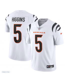 Men's Cincinnati Bengals Tee Higgins Nike White Vapor Untouchable Limited Jersey