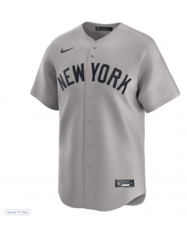 Men's New York Yankees Derek Jeter Nike Gray Away Limited Player Jersey