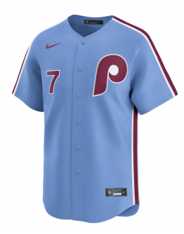 Men's Philadelphia Phillies Trea Turner Nike Light Blue Alternate Limited Player Jersey