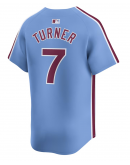 Men's Philadelphia Phillies Trea Turner Nike Light Blue Alternate Limited Player Jersey