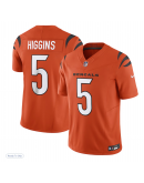 Men's Cincinnati Bengals Tee Higgins Nike Orange Vapor F.U.S.E. Limited Jersey