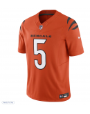 Men's Cincinnati Bengals Tee Higgins Nike Orange Vapor F.U.S.E. Limited Jersey