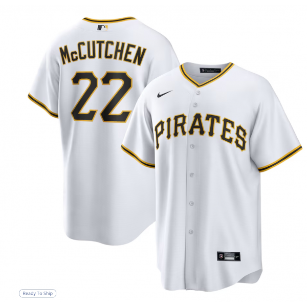 Men's Pittsburgh Pirates Andrew McCutchen Nike White Replica Player Jersey