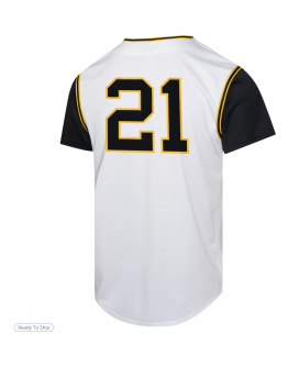 Youth Pittsburgh Pirates Roberto Clemente Nike White Cooperstown Collection Limited Player Jersey