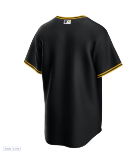 Men's Pittsburgh Pirates Nike Black Alternate Replica Team Jersey