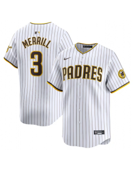 Men's San Diego Padres Jackson Merrill Nike White Home Limited Jersey