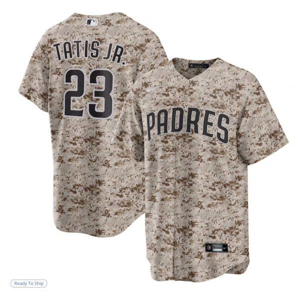 Men's San Diego Padres Fernando Tatis Jr. Nike Camo USMC Alternate Replica Player Jersey