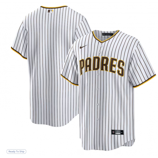 Men's San Diego Padres Nike White Home Replica Team Jersey