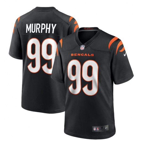 Men's Cincinnati Bengals Myles Murphy Nike Black Game Jersey