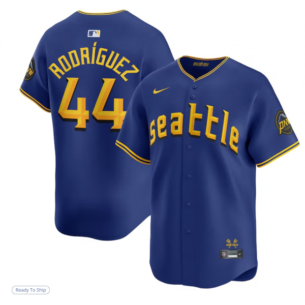 Men's Seattle Mariners Julio Rodríguez Nike Royal City Connect Limited Player Jersey