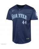 Youth Seattle Mariners Julio Rodríguez Nike Navy Road Limited Player Jersey