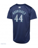 Youth Seattle Mariners Julio Rodríguez Nike Navy Road Limited Player Jersey