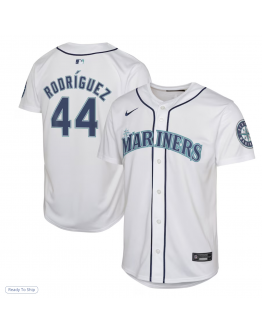 Youth Seattle Mariners Julio Rodríguez Nike White Home Limited Player Jersey