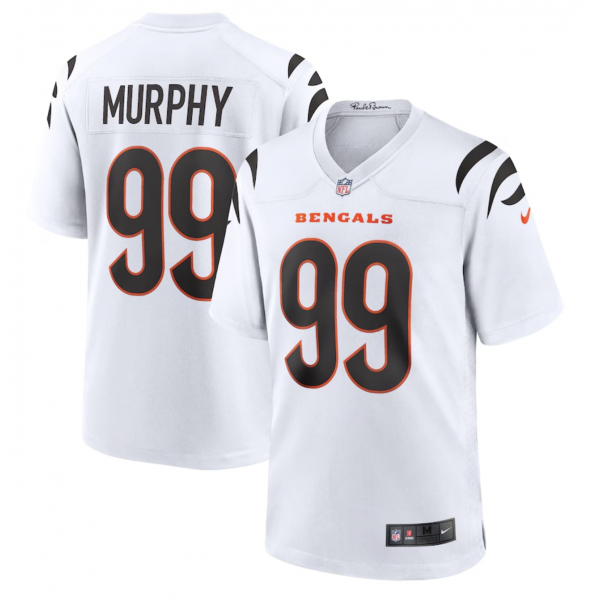 Men's Cincinnati Bengals Myles Murphy Nike White Team Game Jersey