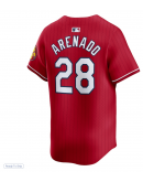 Men's St. Louis Cardinals Nolan Arenado Nike Red 2024 City Connect Limited Player Jersey