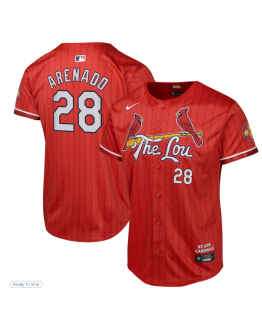 Youth St. Louis Cardinals Nolan Arenado Nike Red 2024 City Connect Limited Player Jersey