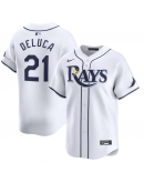 Men's Tampa Bay Rays Jonny DeLuca Nike White Home Limited Player Jersey