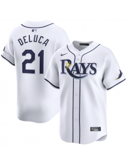 Men's Tampa Bay Rays Jonny DeLuca Nike White Home Limited Player Jersey