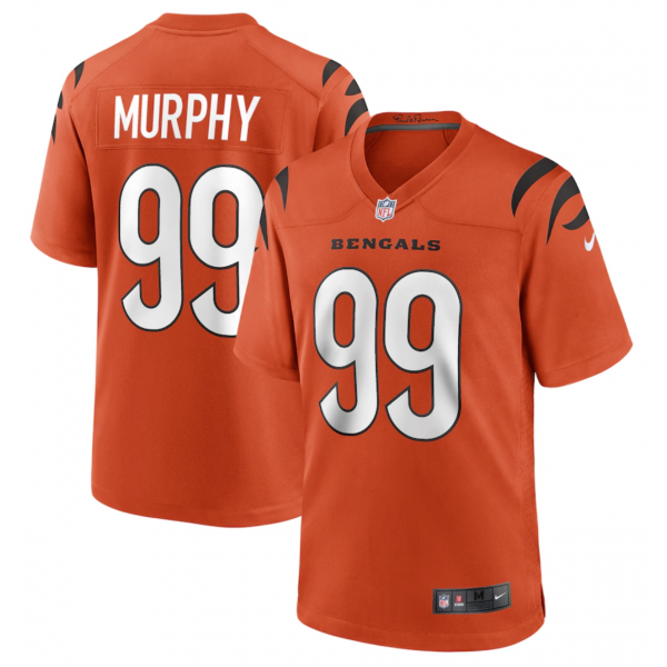 Men's Cincinnati Bengals Myles Murphy Nike Orange Team Game Jersey