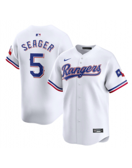 Men's Texas Rangers Corey Seager Nike White Home Limited Player Jersey