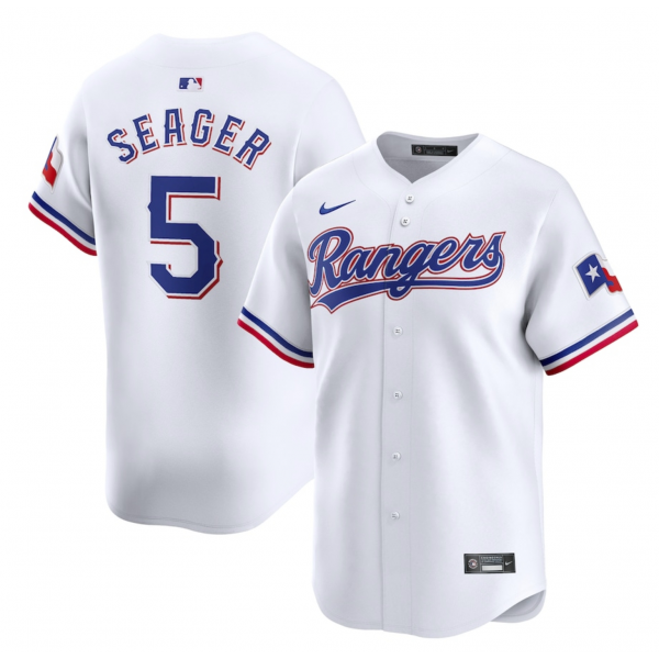 Men's Texas Rangers Corey Seager Nike White Home Limited Player Jersey