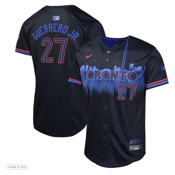 Youth Toronto Blue Jays Vladimir Guerrero Nike Navy 2024 City Connect Limited Player Jersey