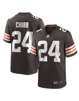 Men's Cleveland Browns Nick Chubb Nike Brown Player Game Jersey