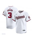 Men's Washington Nationals Dylan Crews Nike White Home Limited Player Jersey