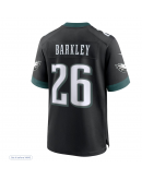 Men's Philadelphia Eagles Saquon Barkley Nike Black Alternate Game Jersey