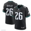 Men's Philadelphia Eagles Saquon Barkley Nike Black Alternate Game Jersey