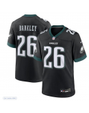 Men's Philadelphia Eagles Saquon Barkley Nike Black Alternate Game Jersey