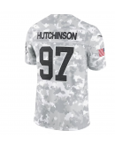 Men's Detroit Lions Aidan Hutchinson Nike Arctic Camo 2024 Salute to Service Limited Jersey