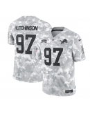 Men's Detroit Lions Aidan Hutchinson Nike Arctic Camo 2024 Salute to Service Limited Jersey