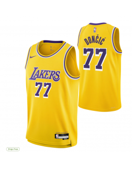 Youth Los Angeles Lakers Luka Dončić Nike Gold Swingman Jersey - Icon Edition